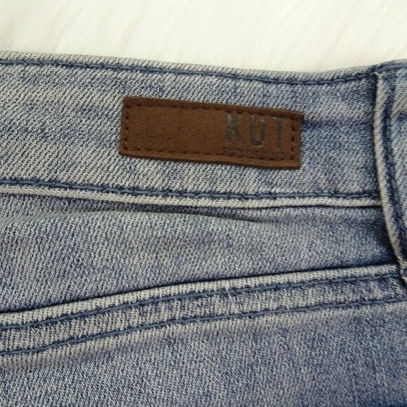 New KUT From The Kloth Boyfriend Denim Shorts Hi-Rise Exposed Button-Fly 4 - Picture 7 of 12
